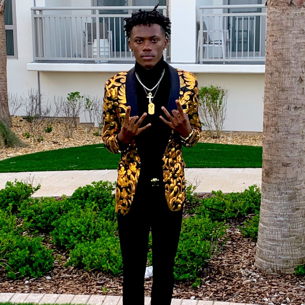 Mens (S) Gold Prom Blazer